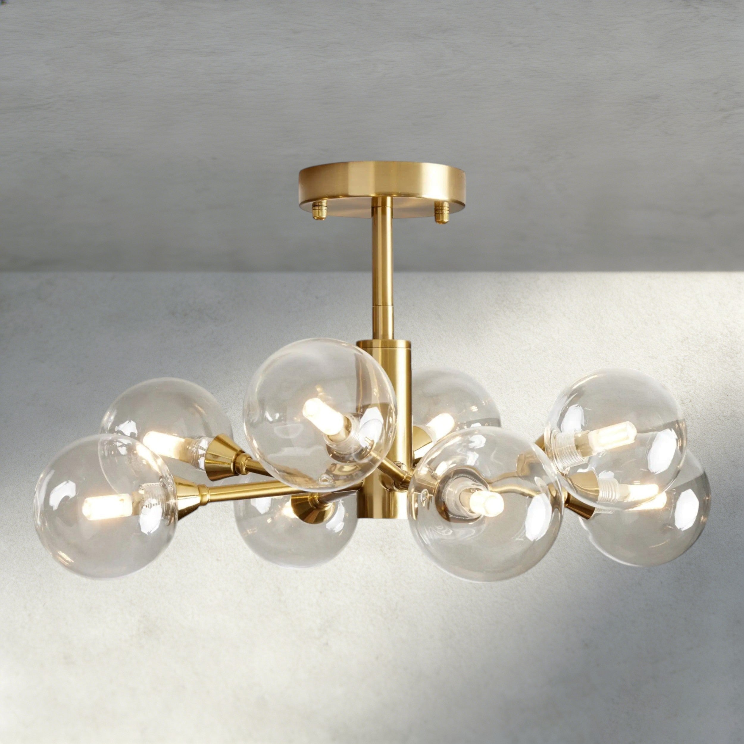 20" / Brass Apollo Flush Mount 20", 36", 47"