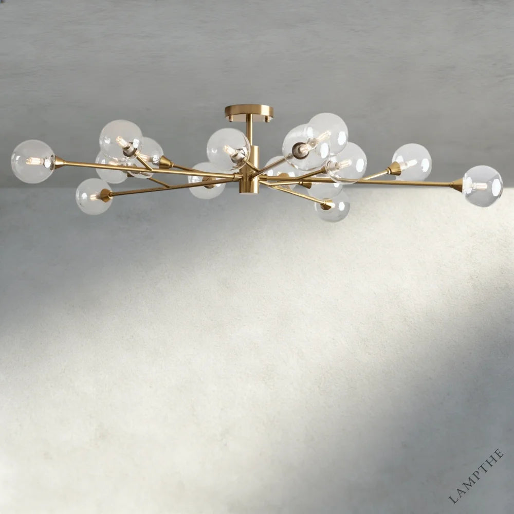 47" / Brass Apollo Flush Mount 20", 36", 47"