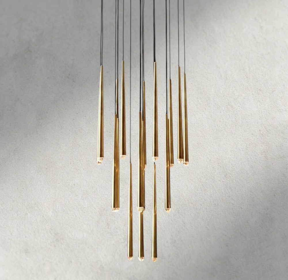 30" / Brass Aquitaine Round Chandelier 18", 24", 30", 48"