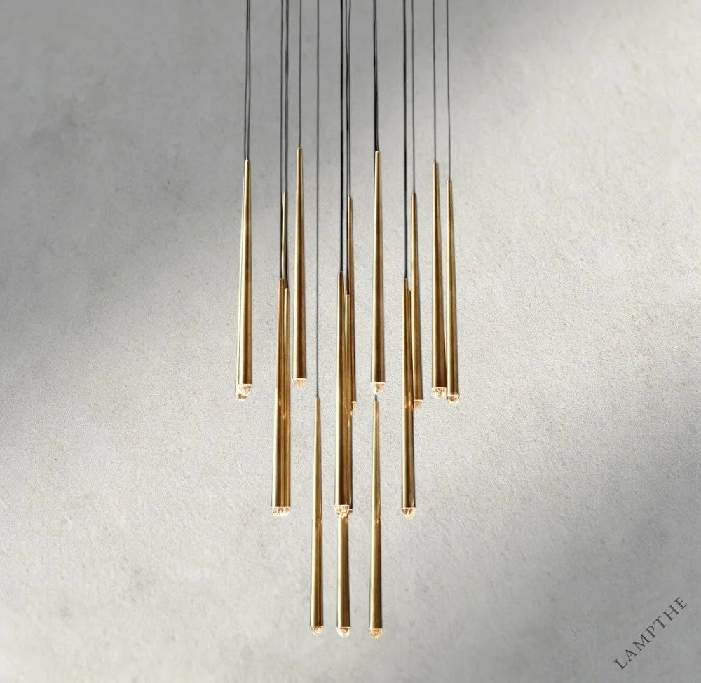 30" / Brass Aquitaine Round Chandelier 18", 24", 30", 48"