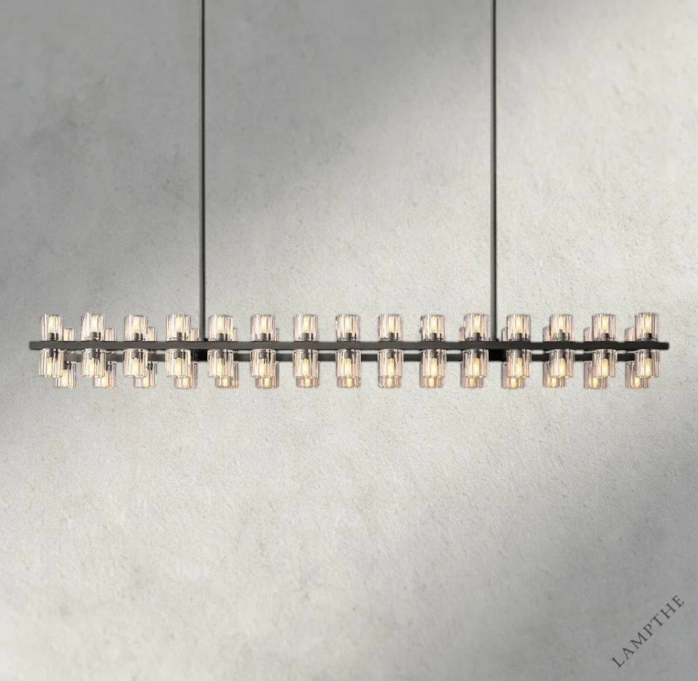 54" / Bronze Arcachon LED Rectangular Chandelier 54", 72"