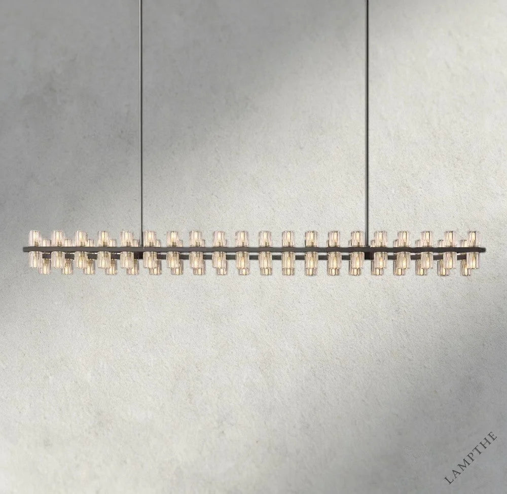 72" / Bronze Arcachon LED Rectangular Chandelier 54", 72"