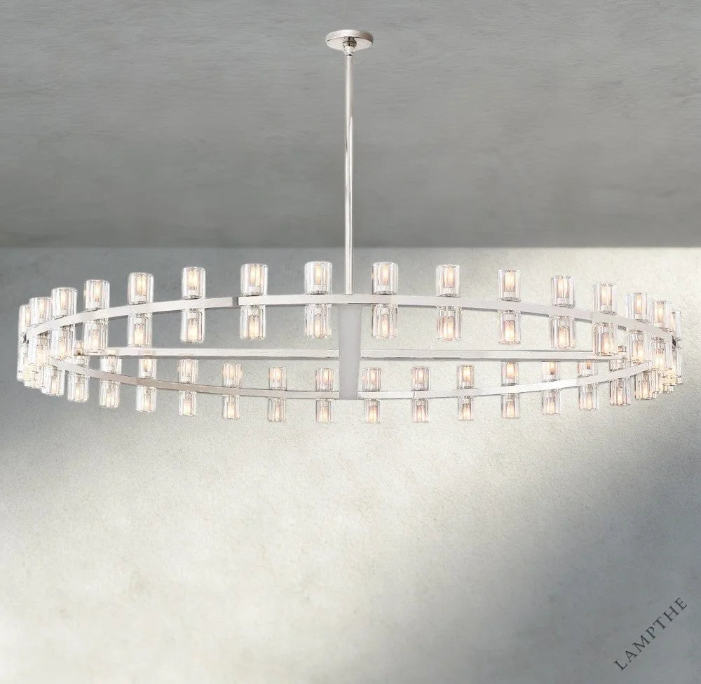60" / Nickel Arcachon LED Round Chandelier 36", 48", 60"