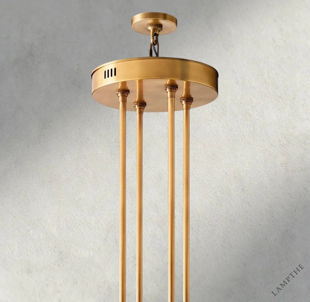 Arcachon LED Round Two-Tier Chandelier 60"