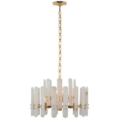 Alabaster Shield Small Pendant 12 Lights Chandelier