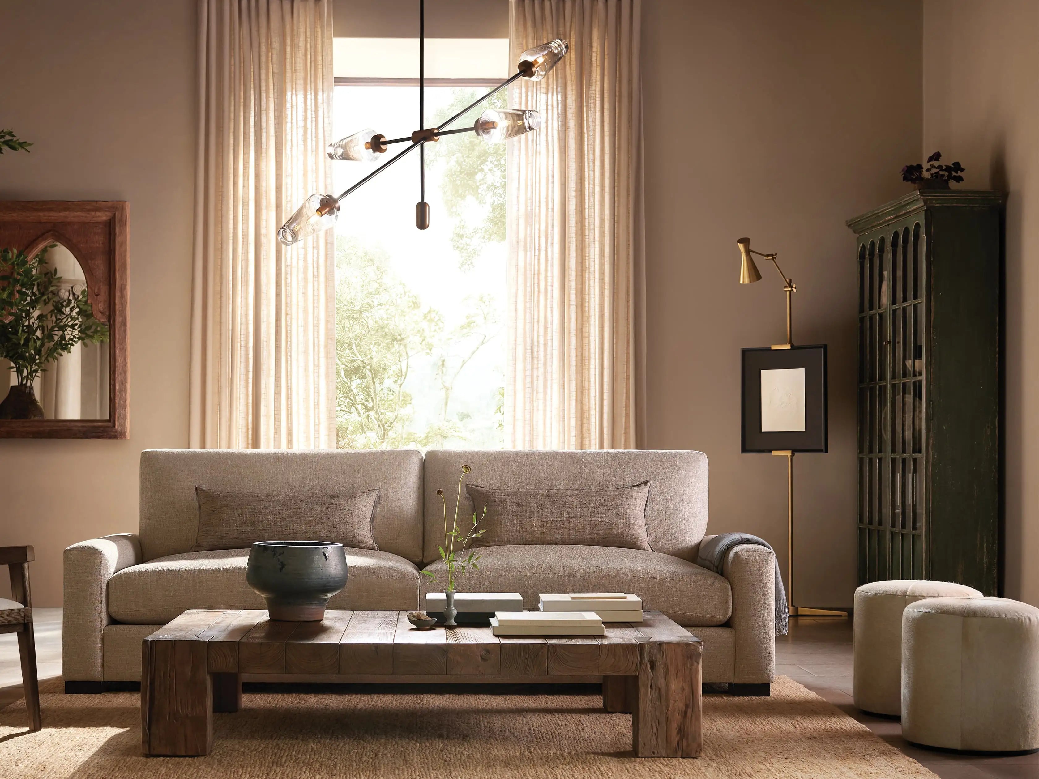 Arrow Bronze Chandelier