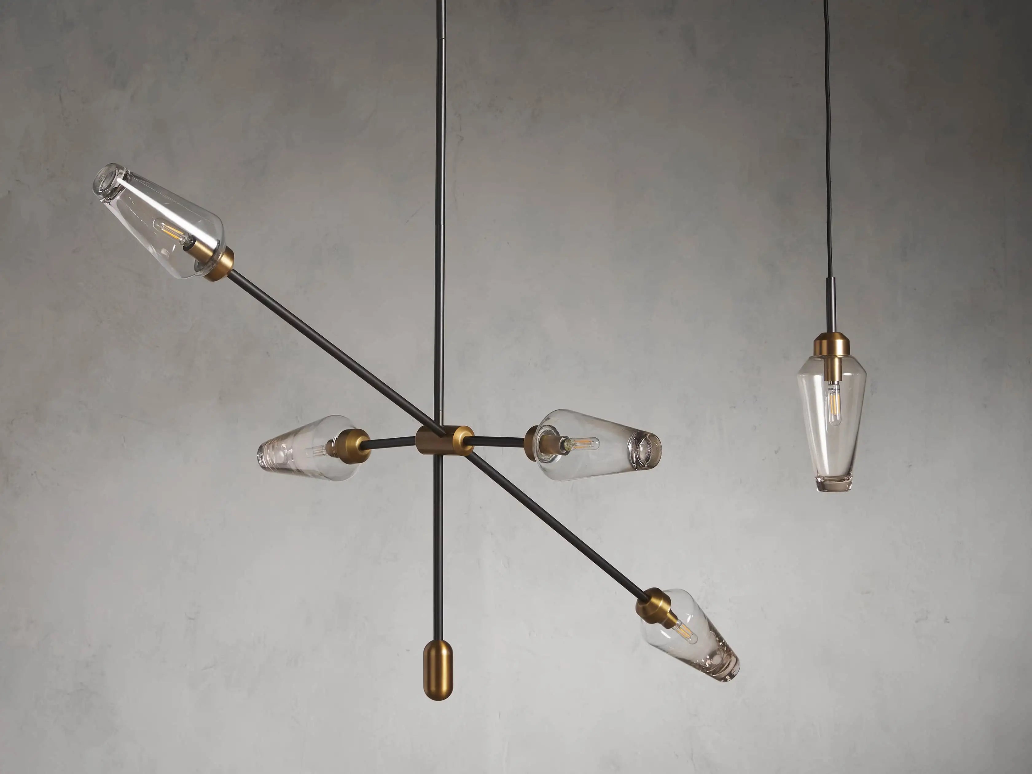 Arrow Bronze Chandelier