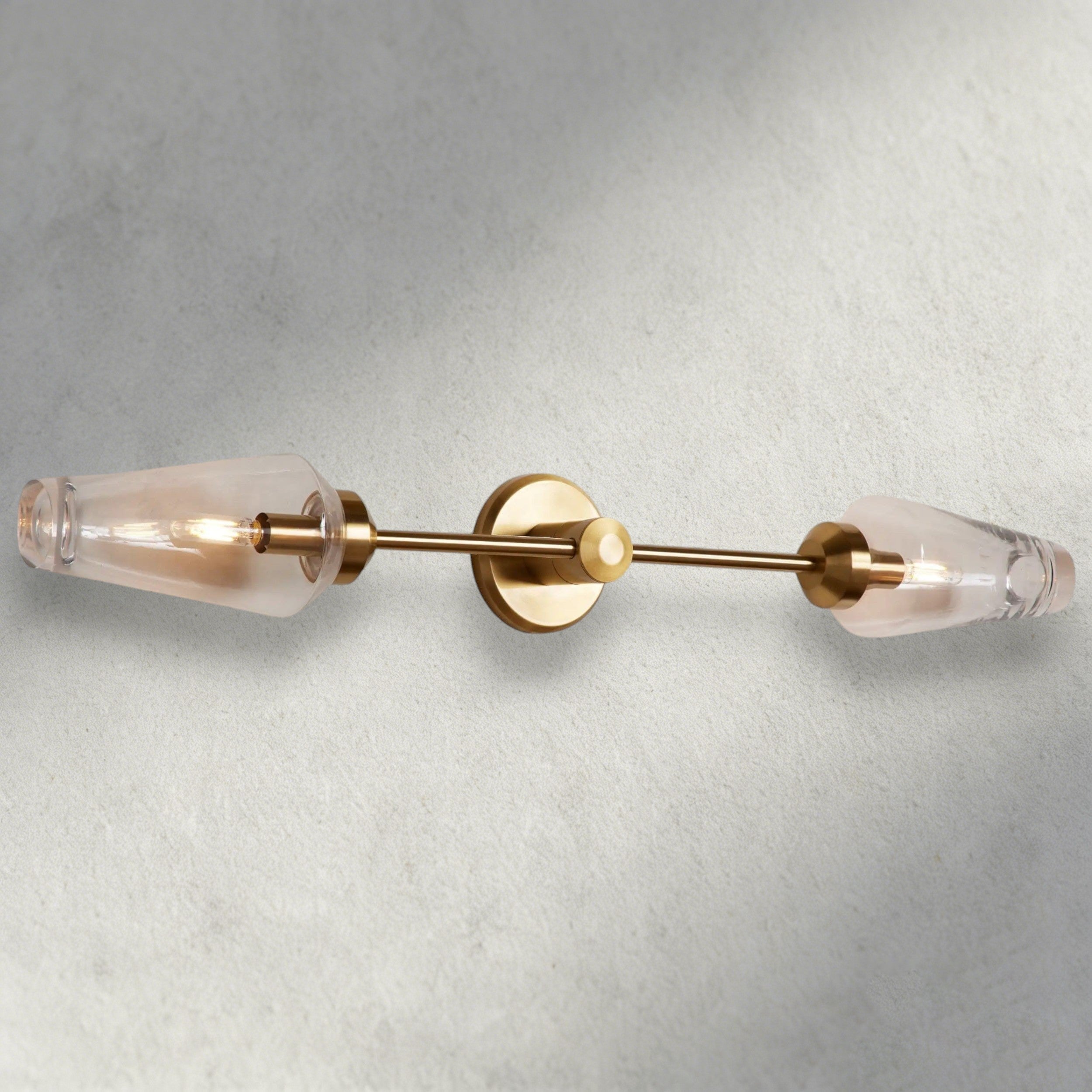 Brass Arrow Double Sconce