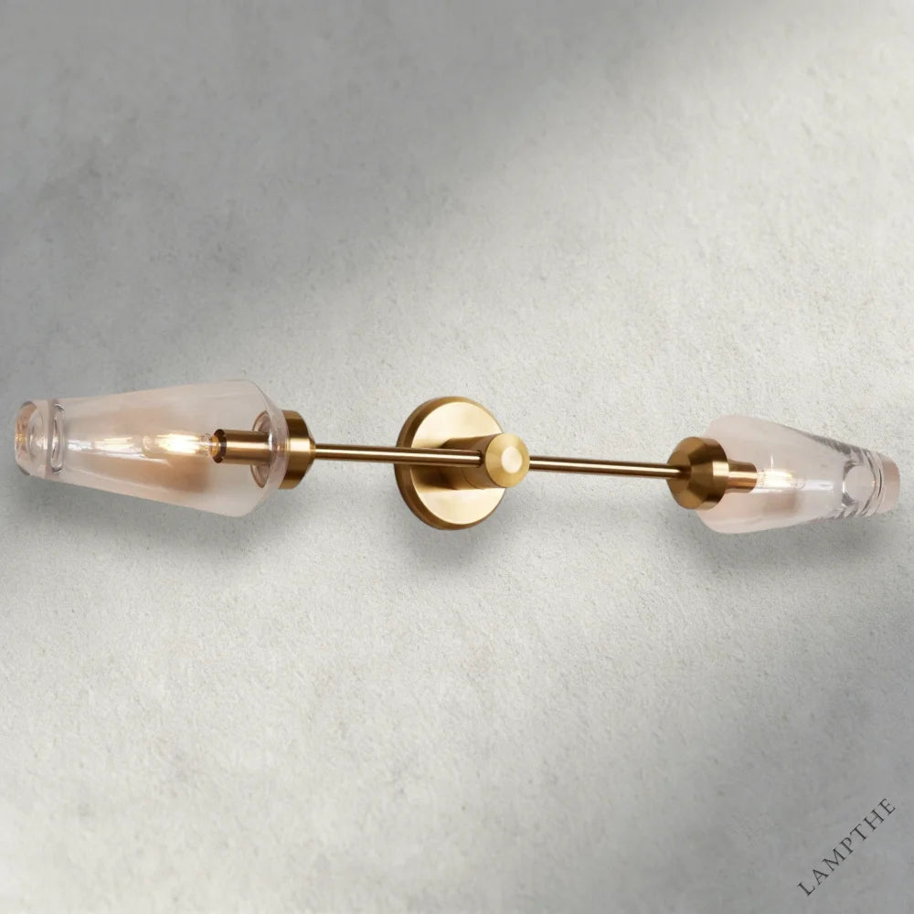 Brass Arrow Double Sconce
