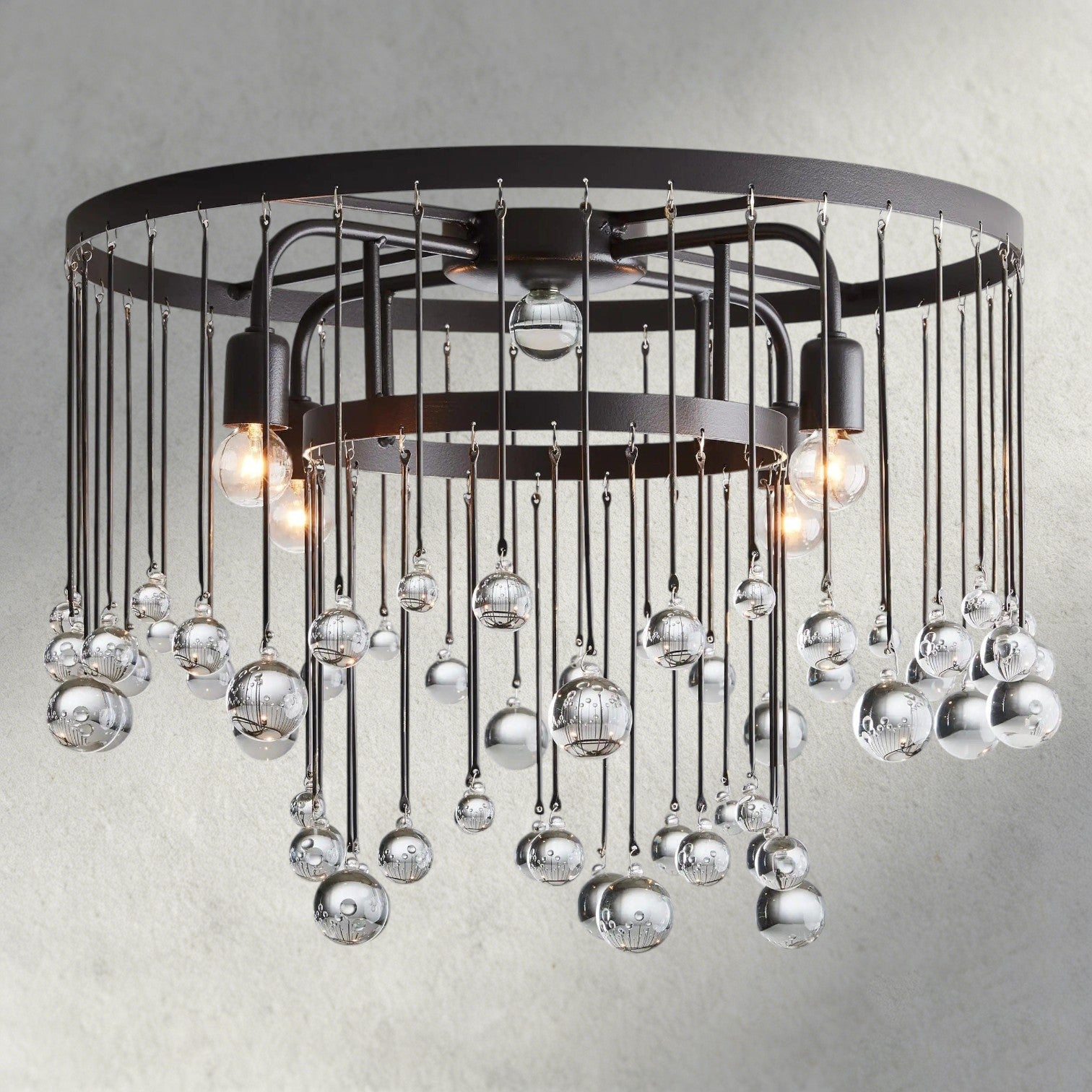 Bronze Aubrey Flush Mount