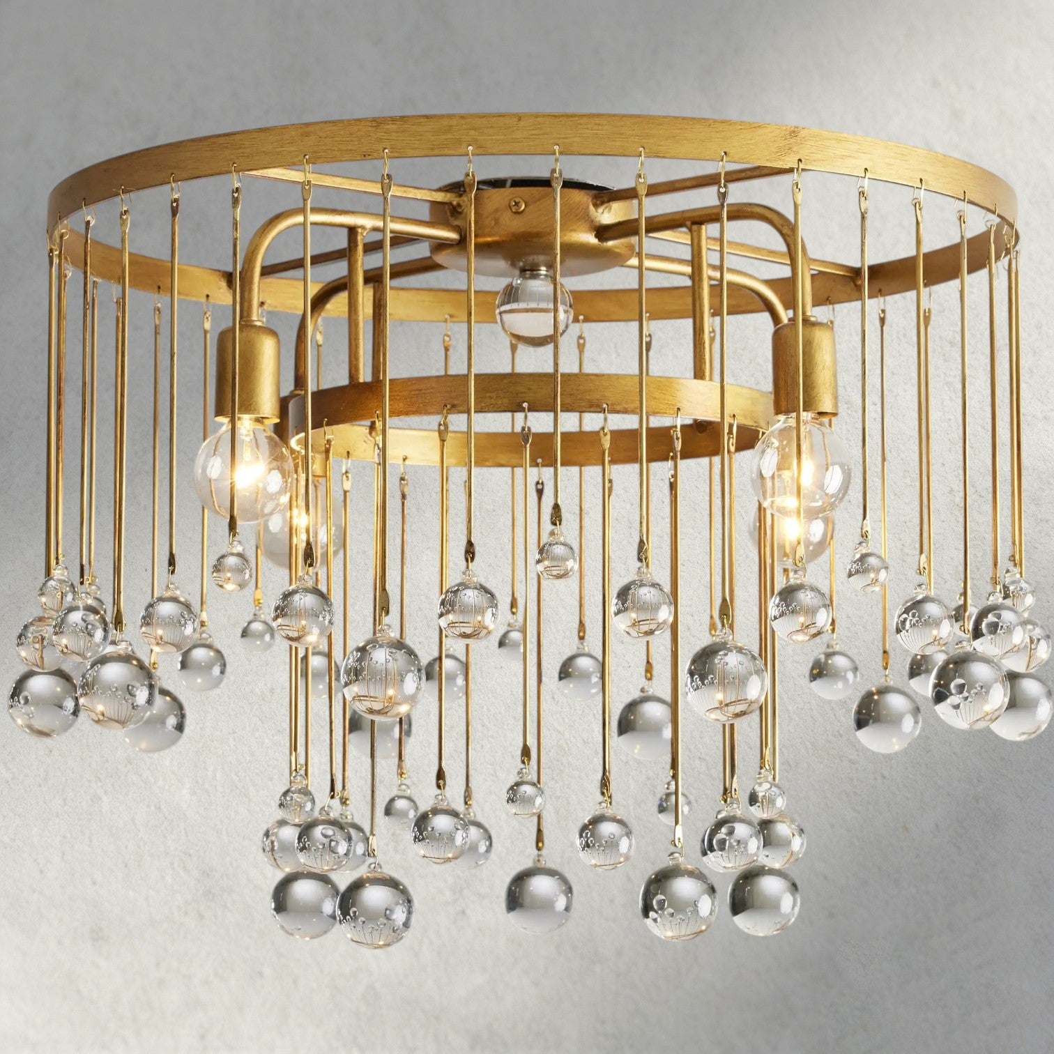 Brass Aubrey Flush Mount