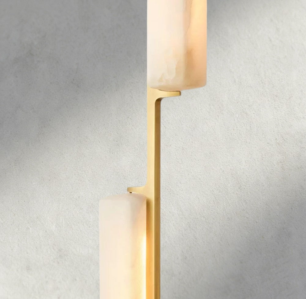 Audubon Alabaster Linear Chandelier 54"