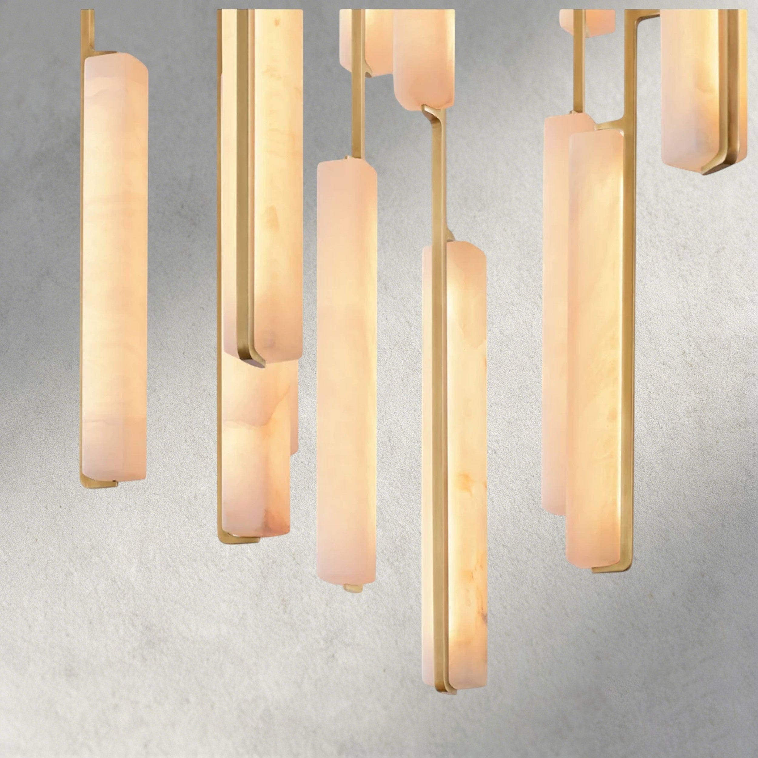 Audubon Alabaster Round Chandelier 24", 40", 56"