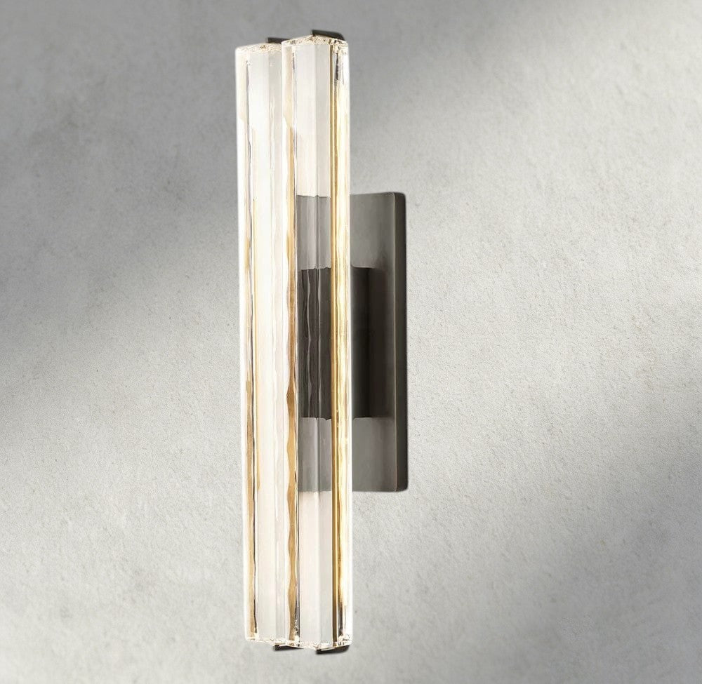 25“ / Bronze Audubon Crystal Double Sconce