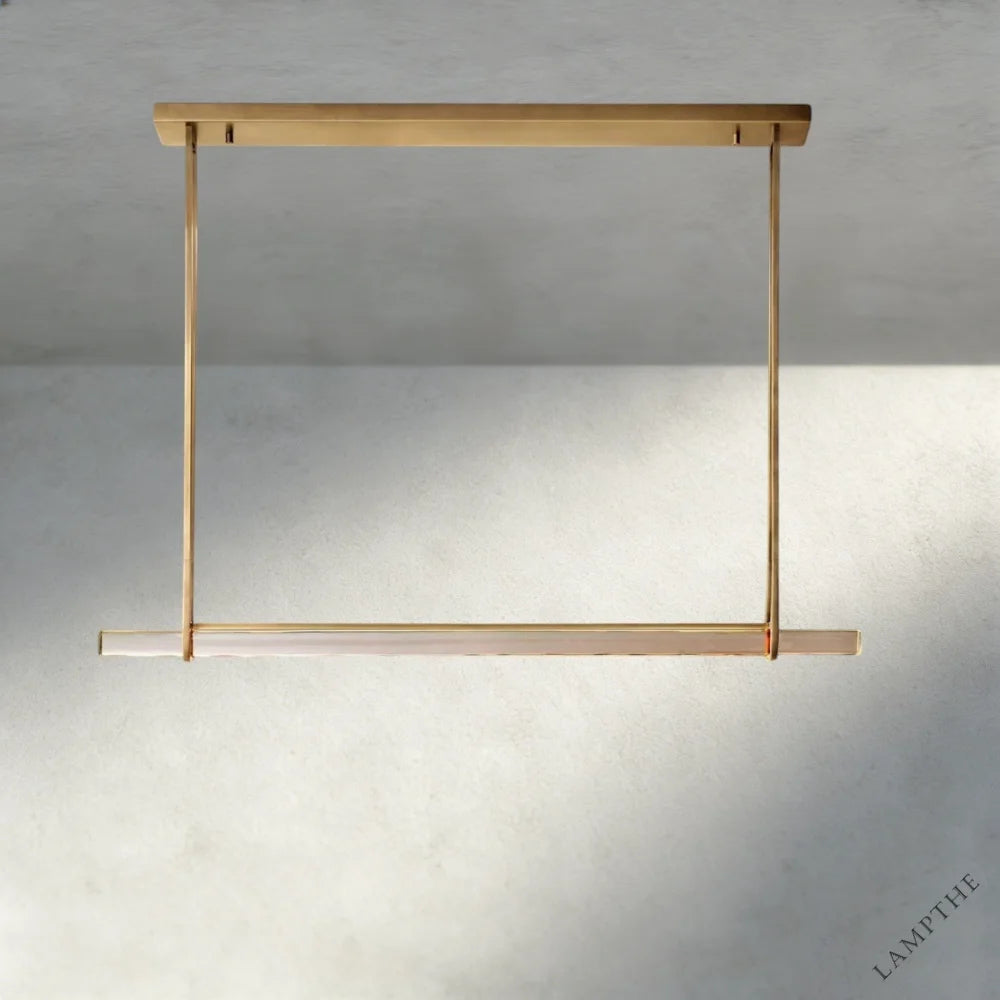 Audubon Crystal Linear Single Bar Chandelier
