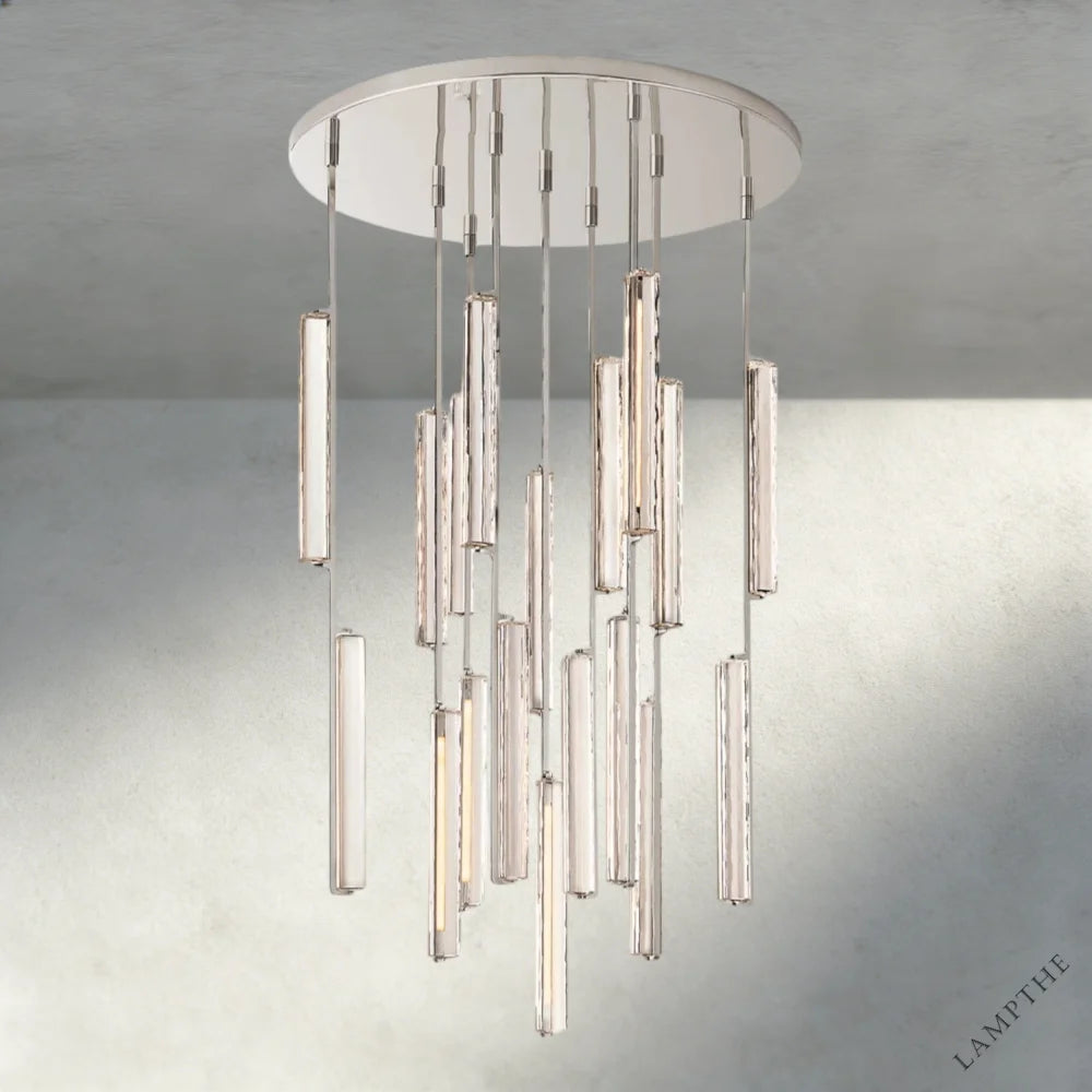 40" / Nickel Audubon Crystal Round Chandelier 24", 40", 56"
