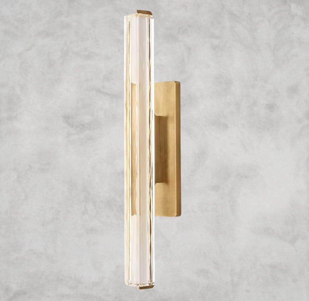 25" / Brass Audubon Crystal Single Sconce