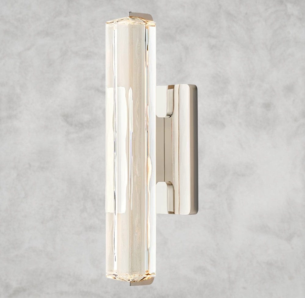 15" / Nickel Audubon Crystal Single Sconce