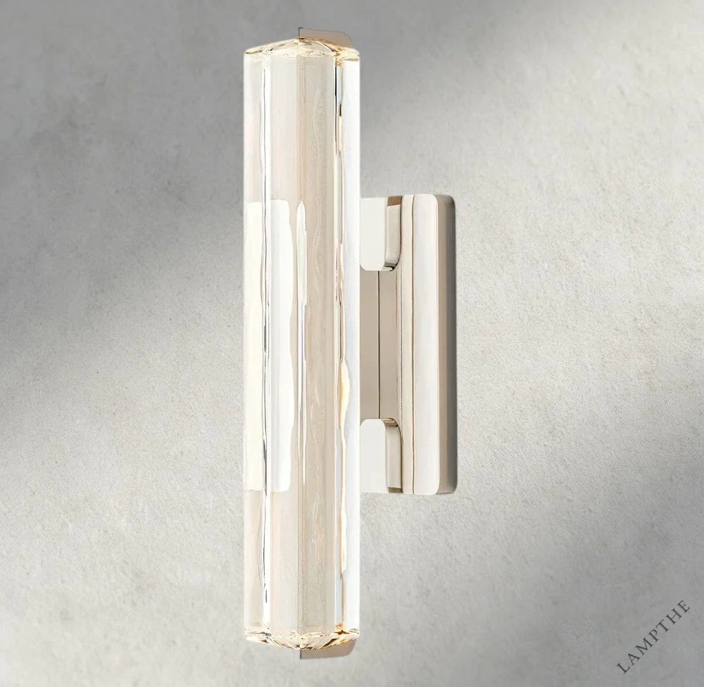 15" / Nickel Audubon Crystal Single Sconce