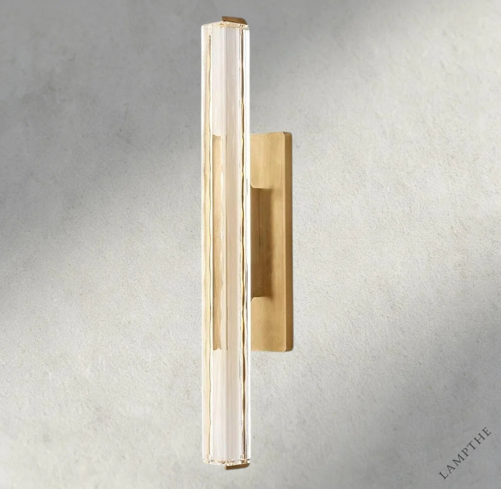 25" / Brass Audubon Crystal Single Sconce