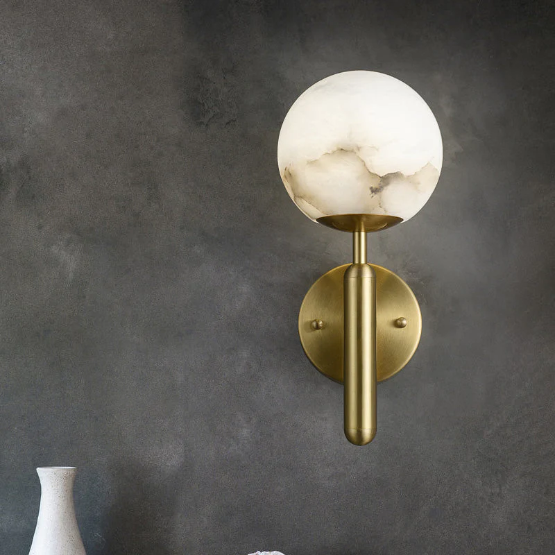 Renata Alabaster Global Wall Sconce