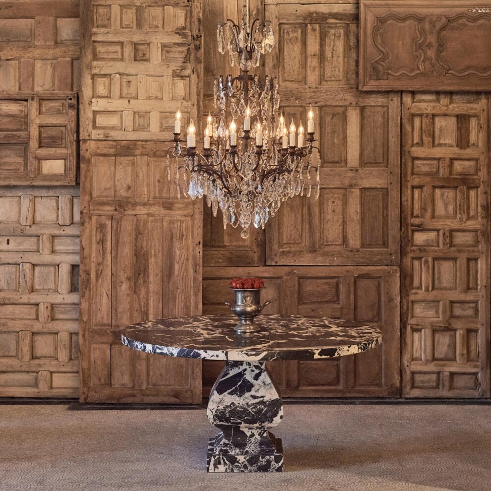 Baroque Large Crystal Chandelier