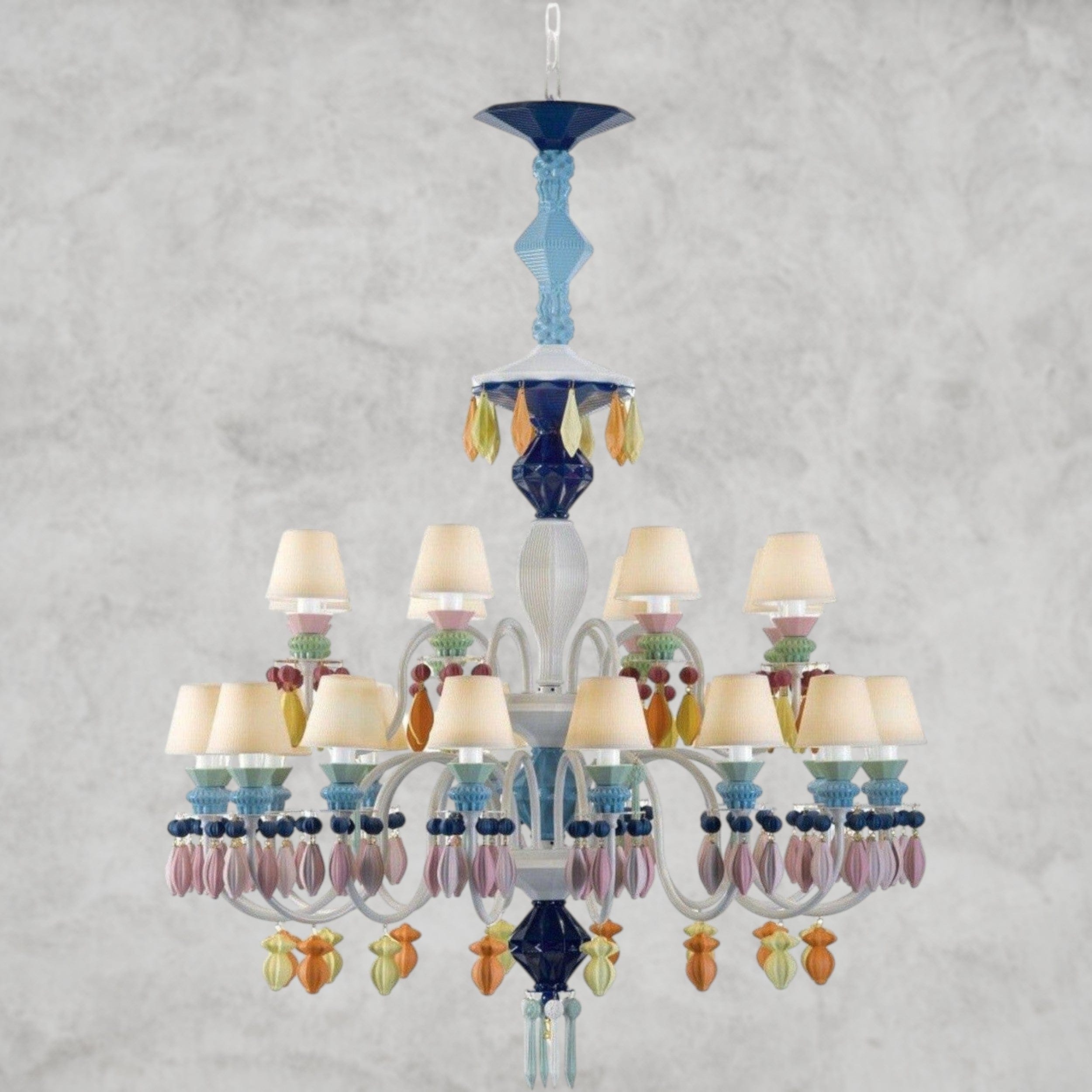 Multicolor Belle De Nuit 24-Lights Chandelier