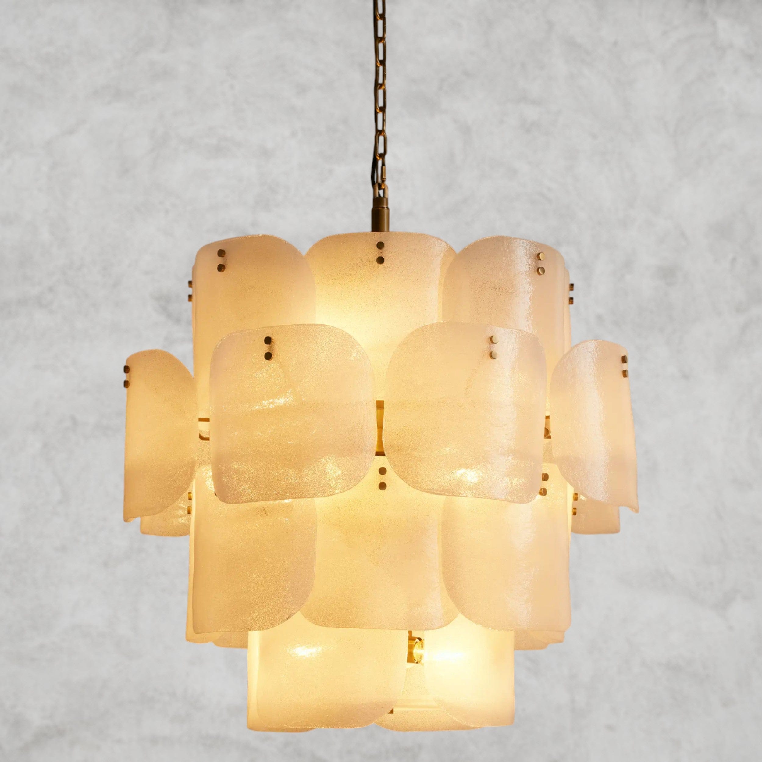 White Blaire Round Chandelier