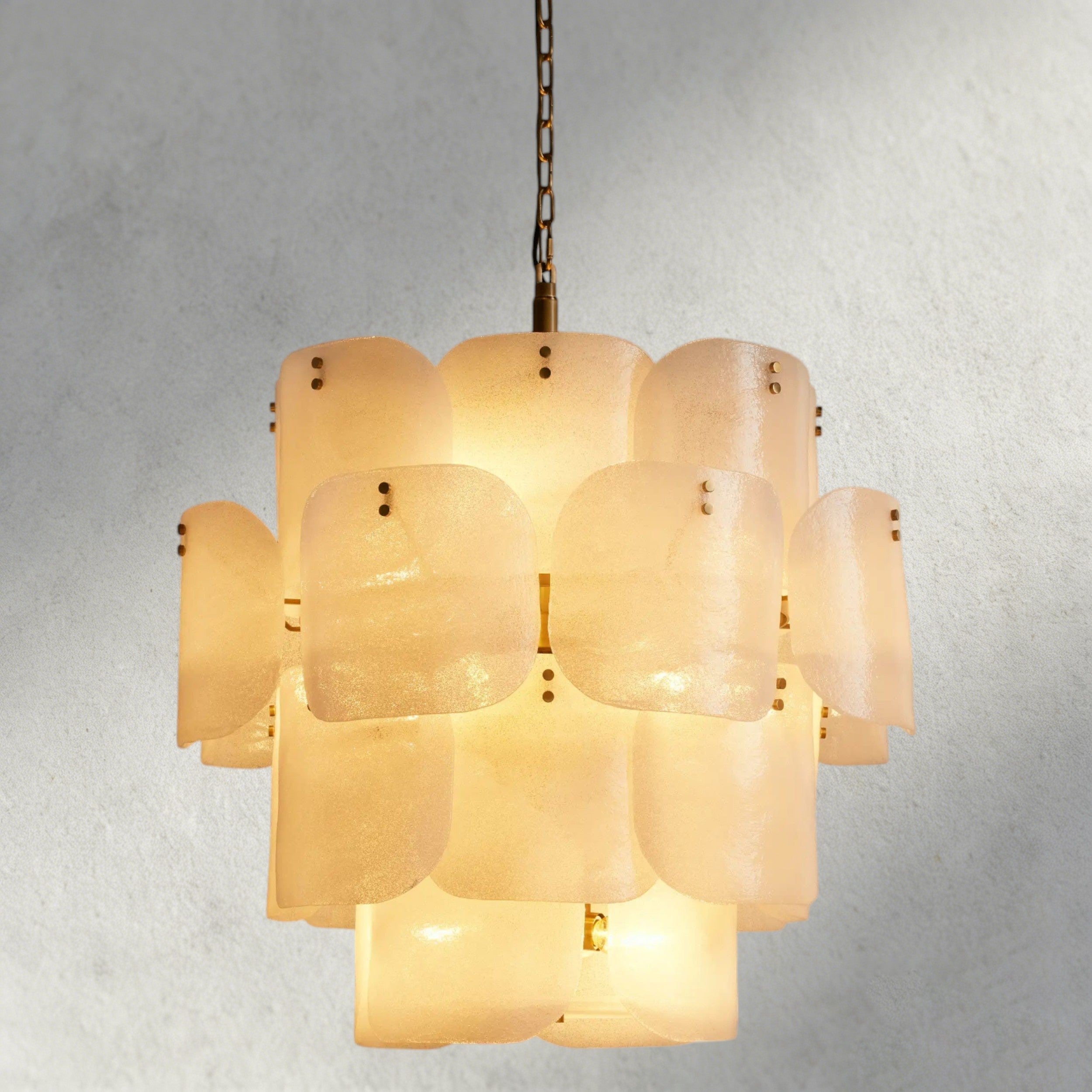 White Blaire Round Chandelier