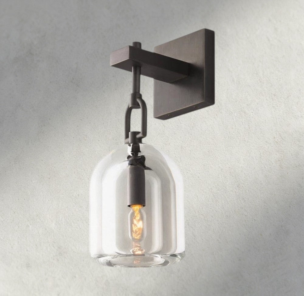 Bronze Botanist Cloche Sconce