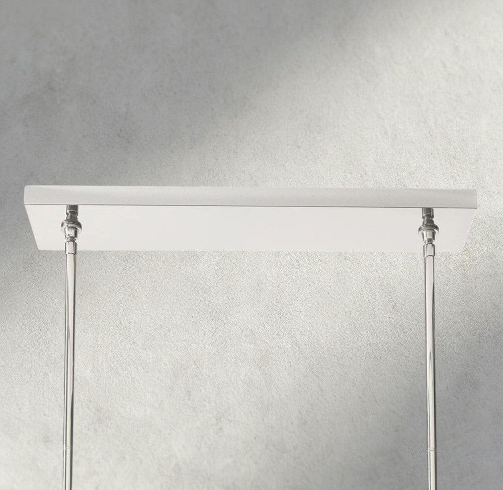 Boule De Cristal Double Linear Chandelier 60"