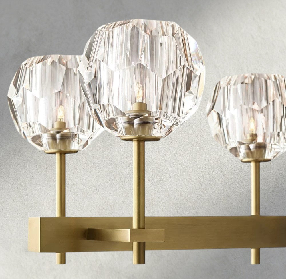 Boule De Cristal Double Linear Chandelier 60"