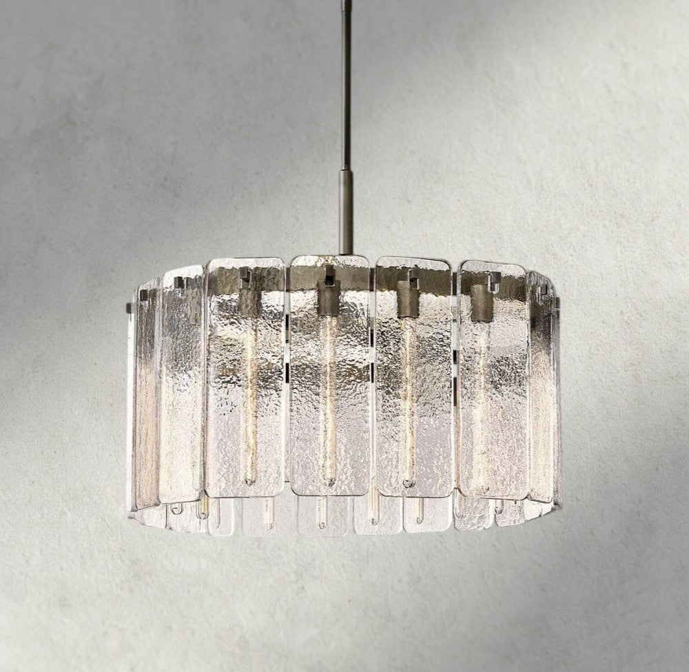 36" / Bronze Calamette Glass Round Chandelier 36", 48", 60"