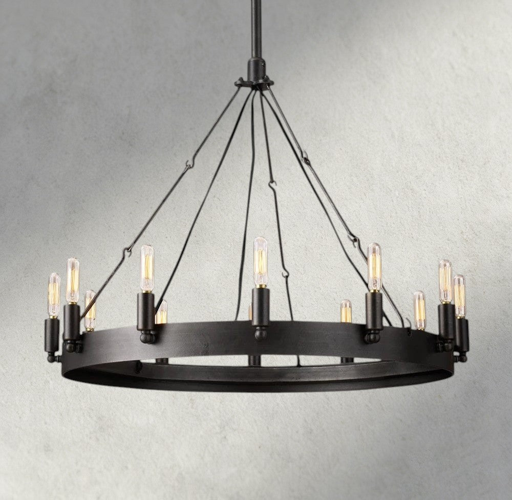 26" / Bronze Camino Round Outdoor Chandelier 26", 38", 50", 63", 73"