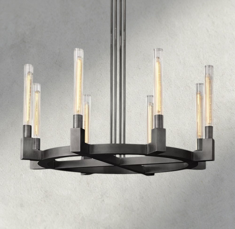 36" / Bronze CANNELE ROUND CHANDELIER 36", 48", 60", 72"