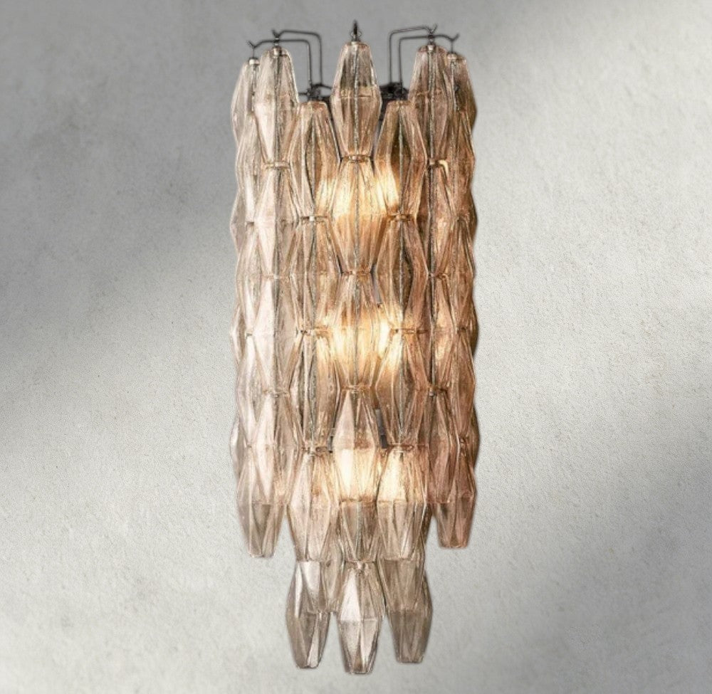 Clear / Bronze CHIARA CLEAR/ SMOKE GLASS GRAND SCONCE 30"