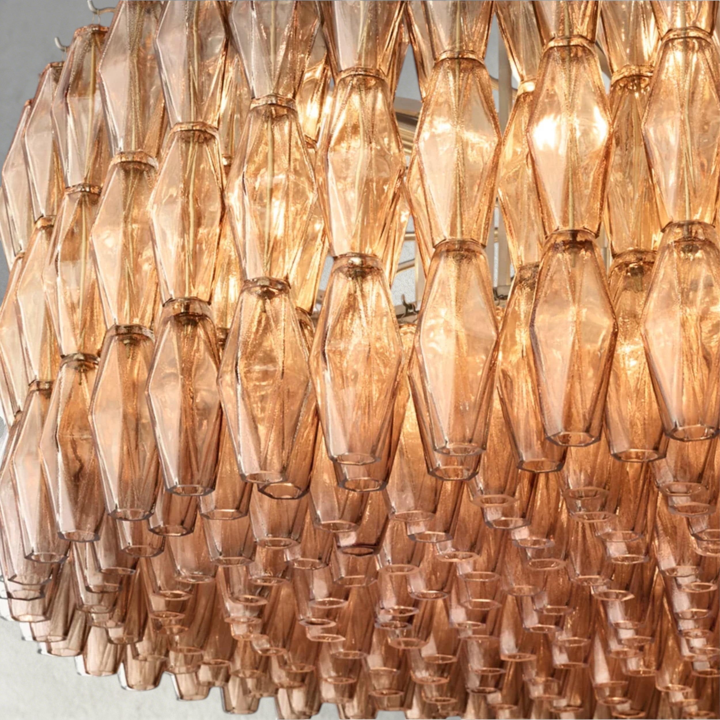 CHIARA CLEAR/ SMOKE GLASS ROUND CHANDELIER 37", 47", 62"