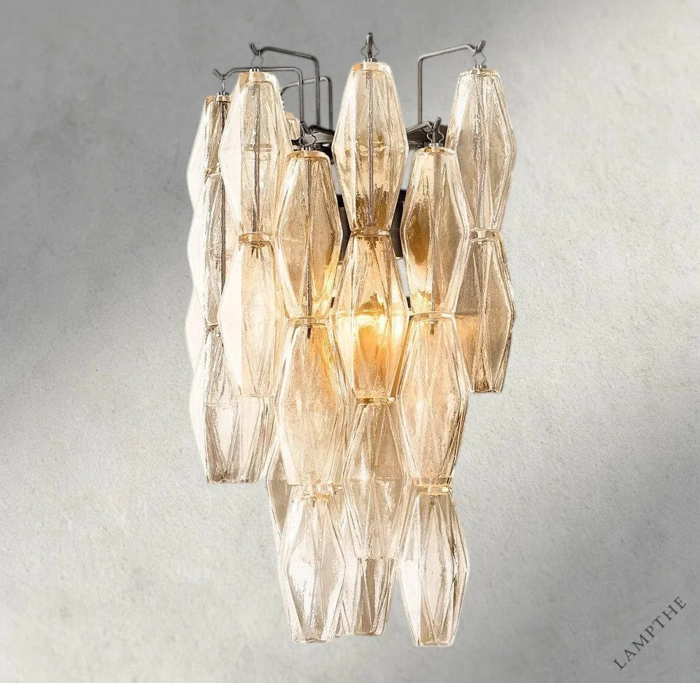 Clear / Bronze CHIARA CLEAR/ SMOKE GLASS SCONCE 19"