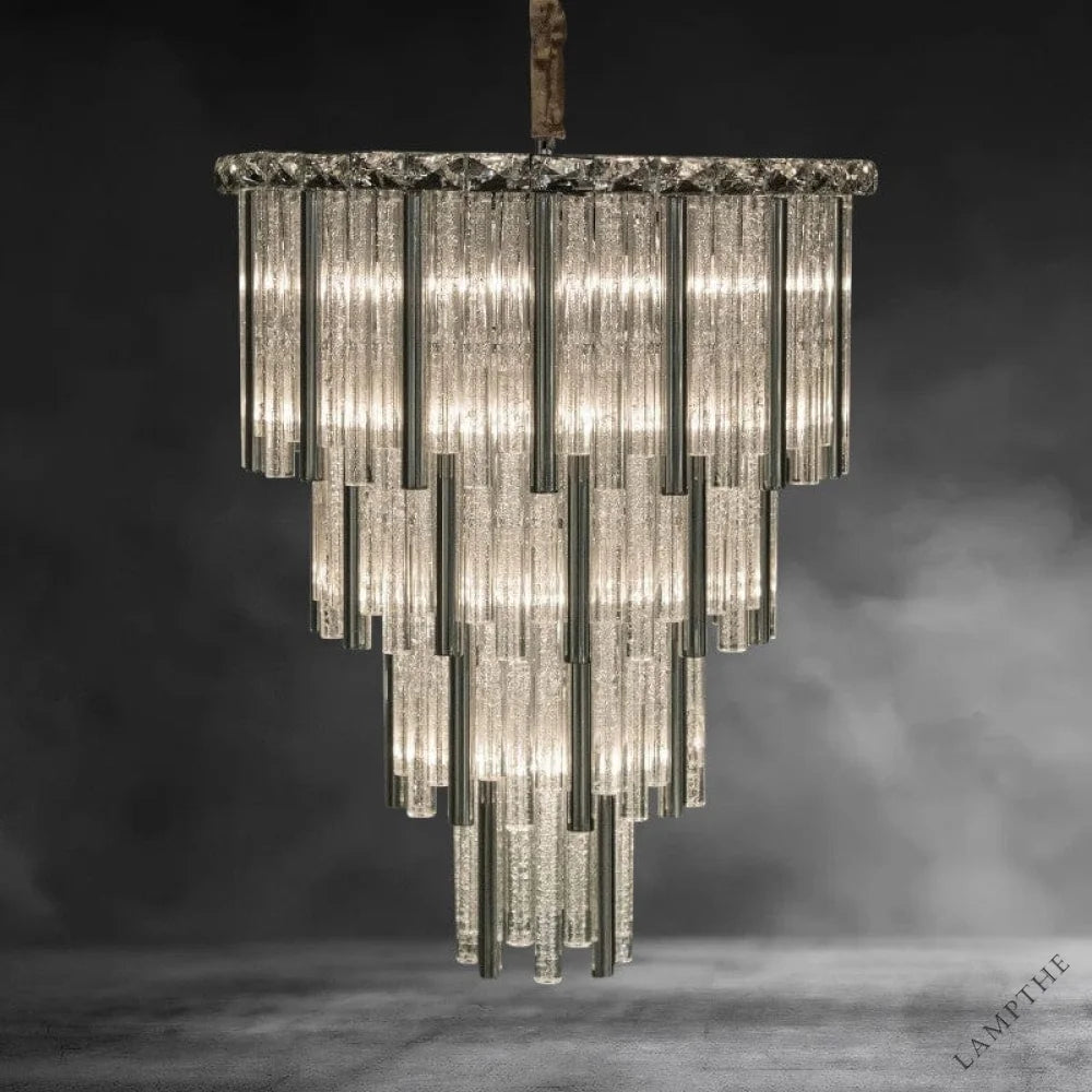 Silver Chimes Chandelier 18"