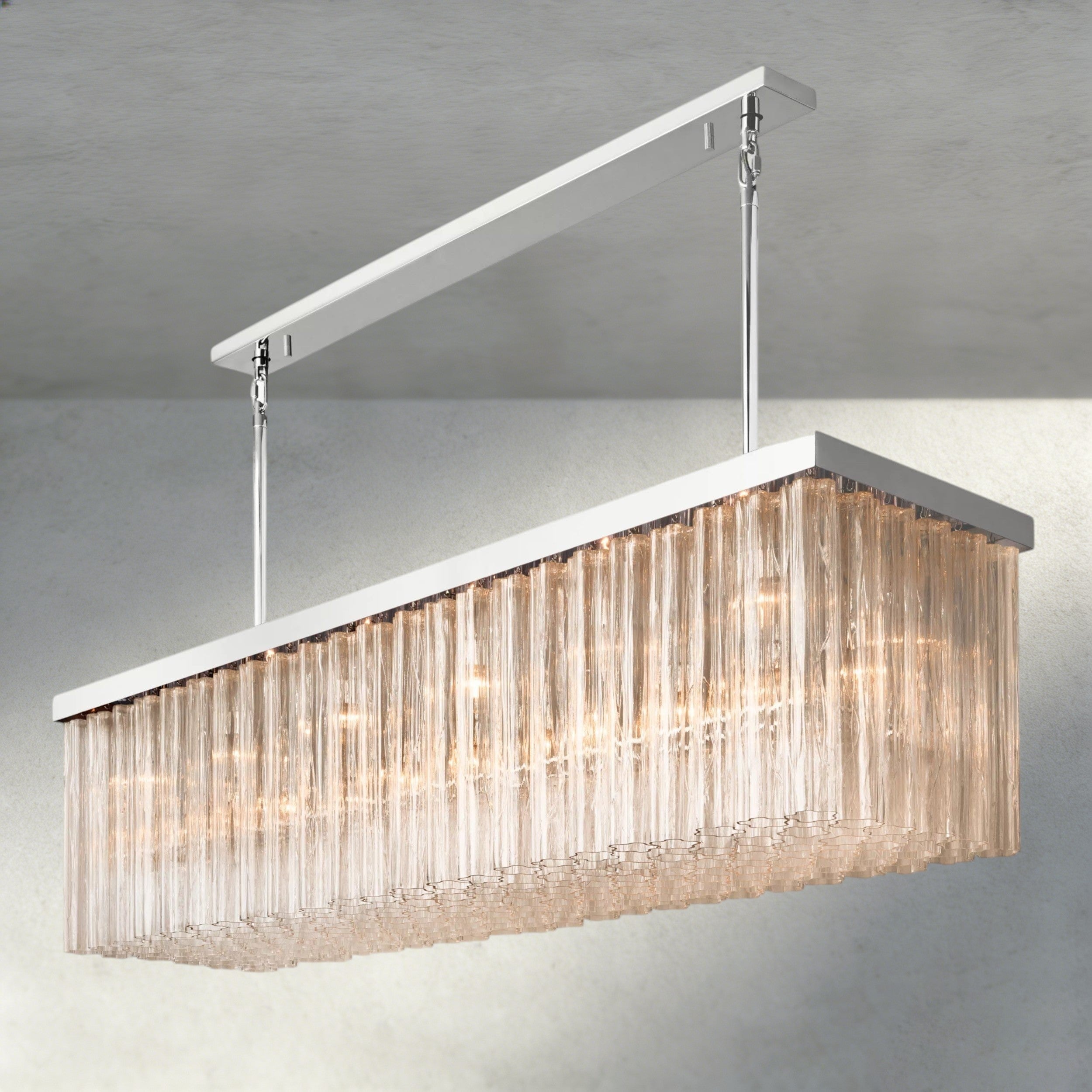 Cielo Rectangular Chandelier 54", 73"
