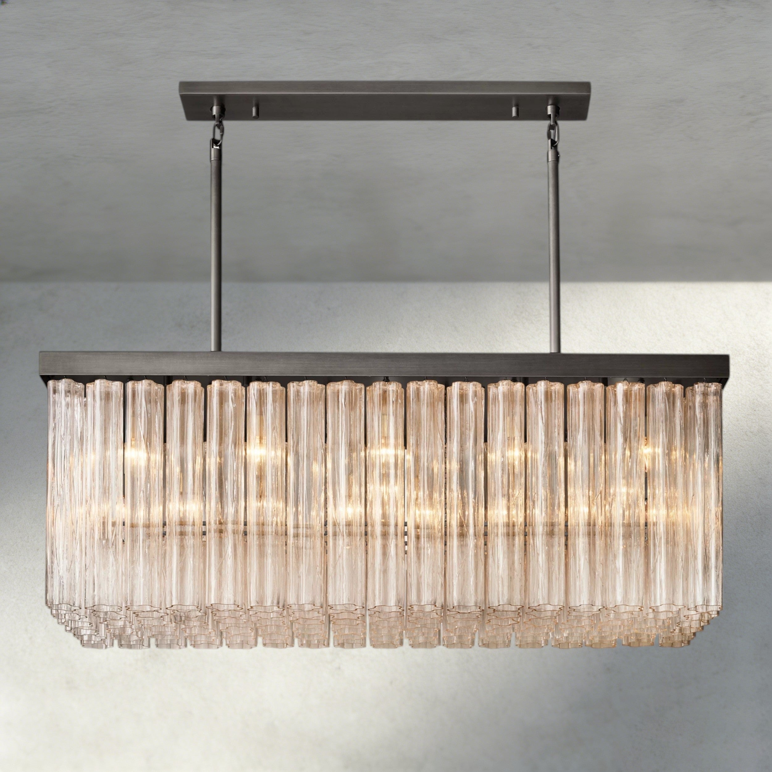 54" / Bronze Cielo Rectangular Chandelier 54", 73"