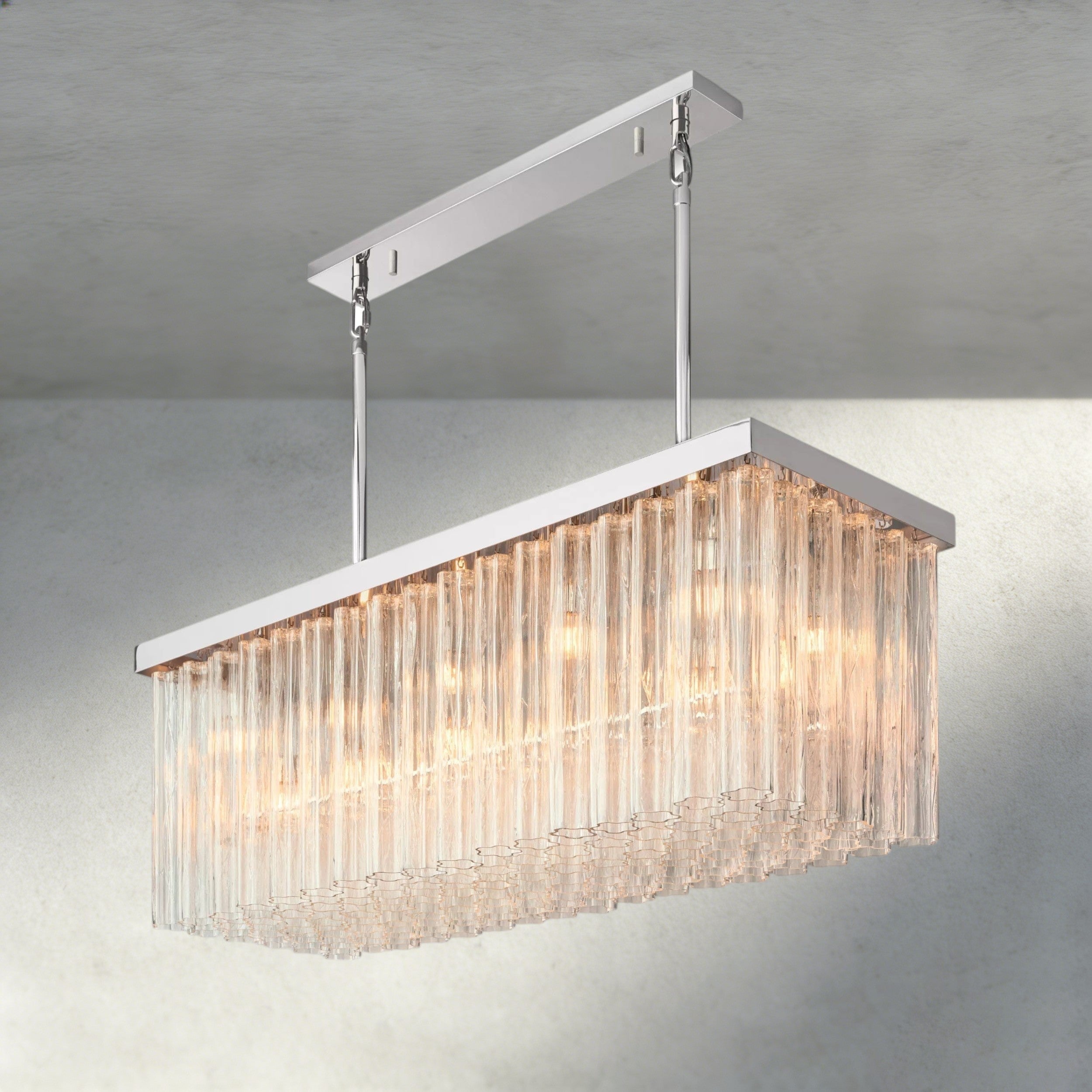 Cielo Rectangular Chandelier 54", 73"