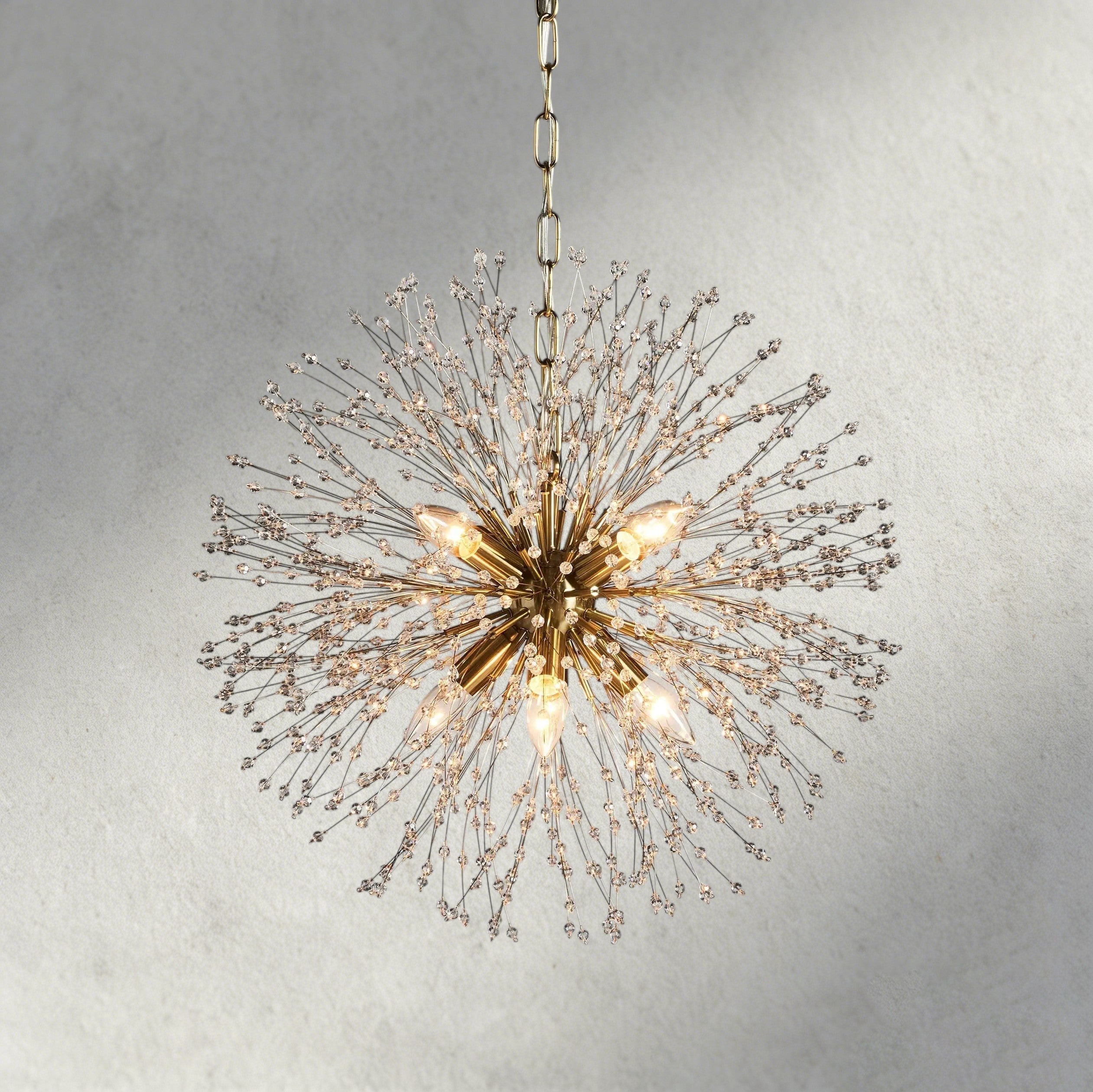 22" / Brass Dandelion Round Chandelier 22", 30", 43"