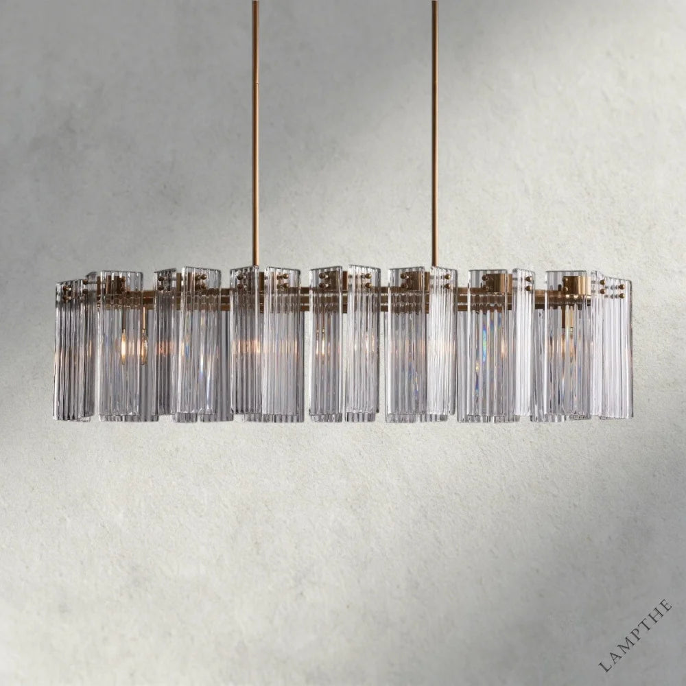 51" / Brass / Clear Delsie Oval Chandelier 51", 63", 72"