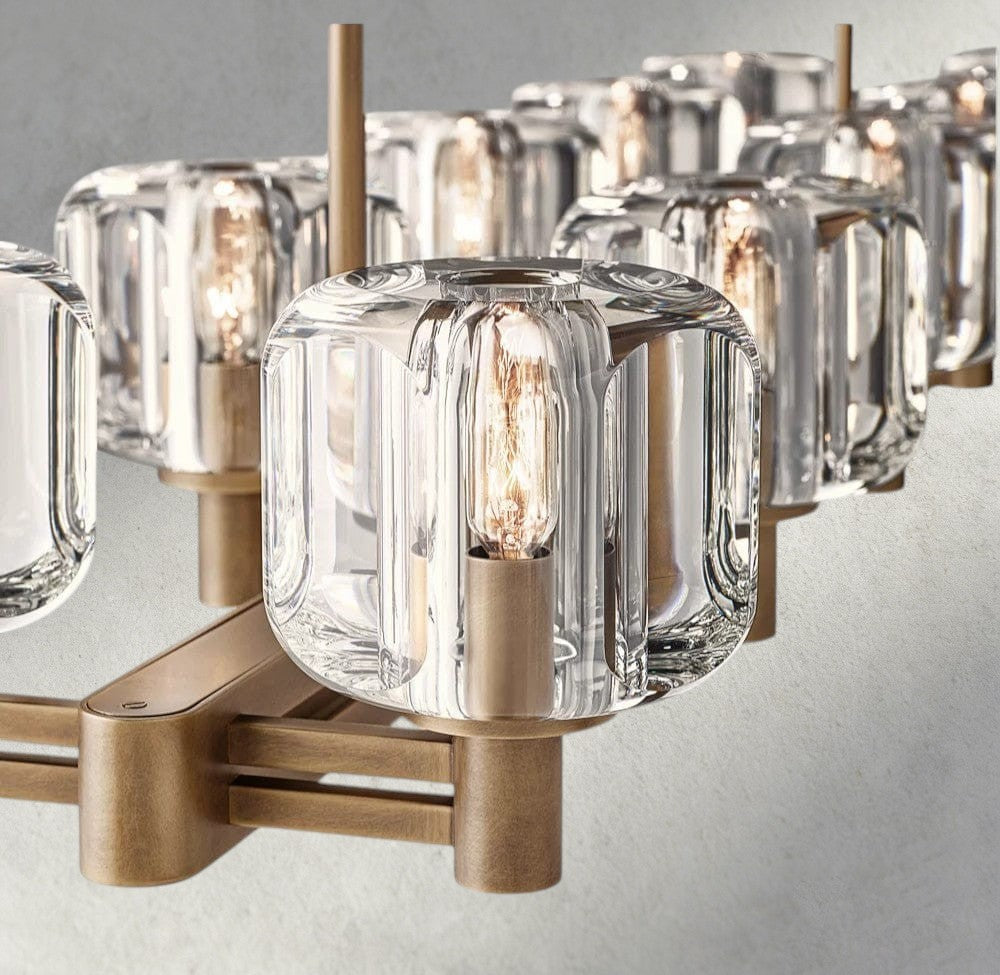 Demaret double Linear chandelier 54", 72"