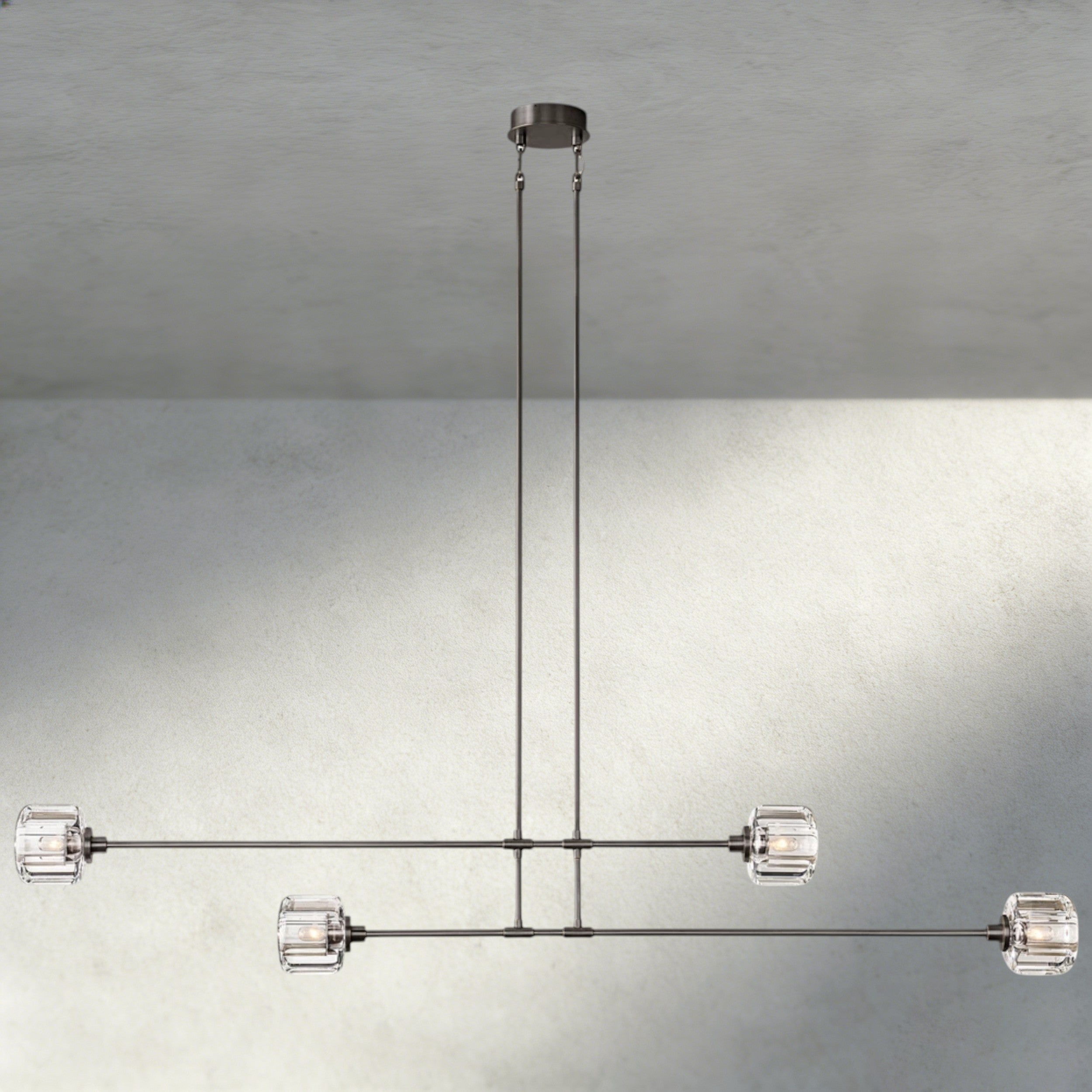 72" / Bronze Demaret Mobile Linear Chandelier 54", 72"