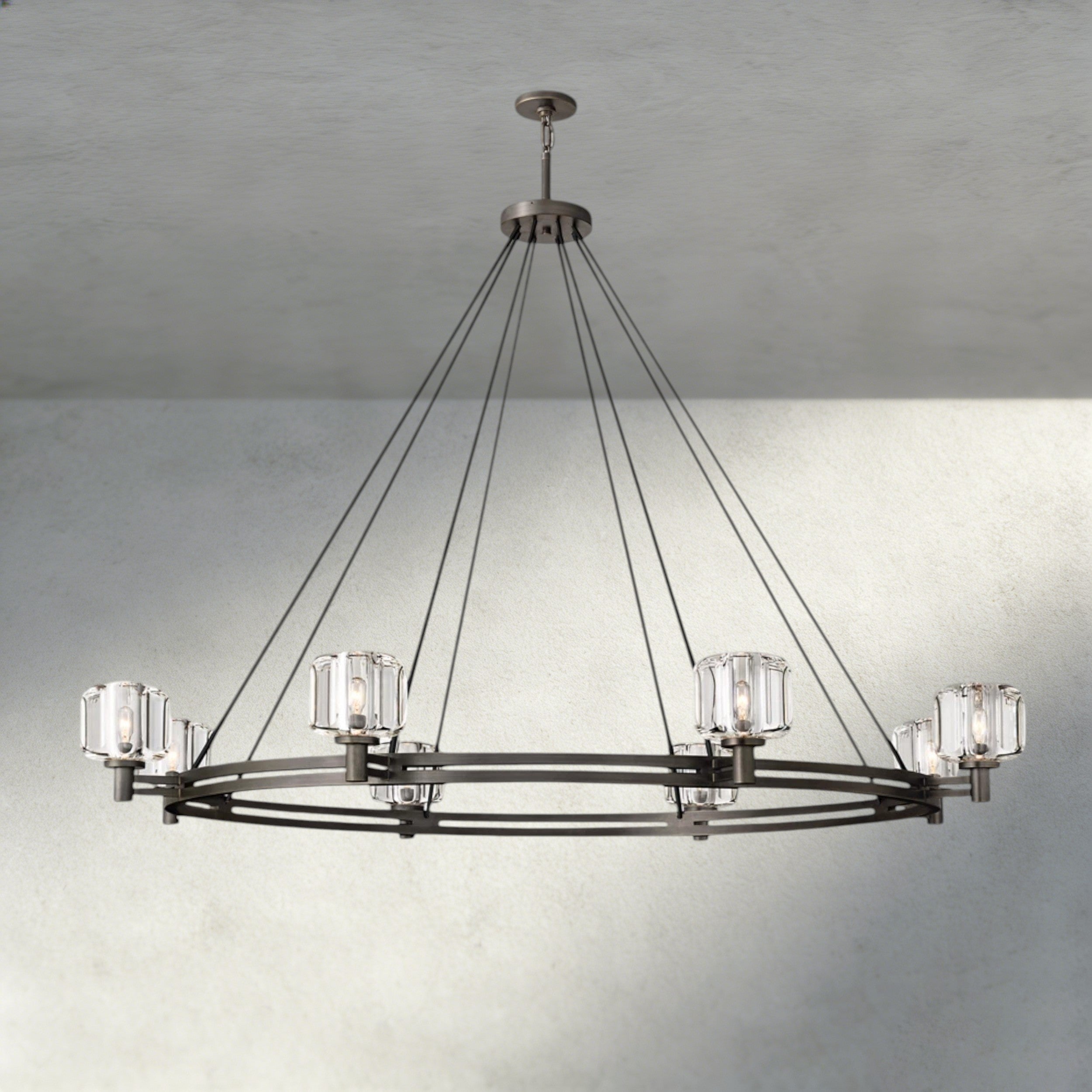 60" / Bronze Demaret Round Chandelier 36", 48", 60"