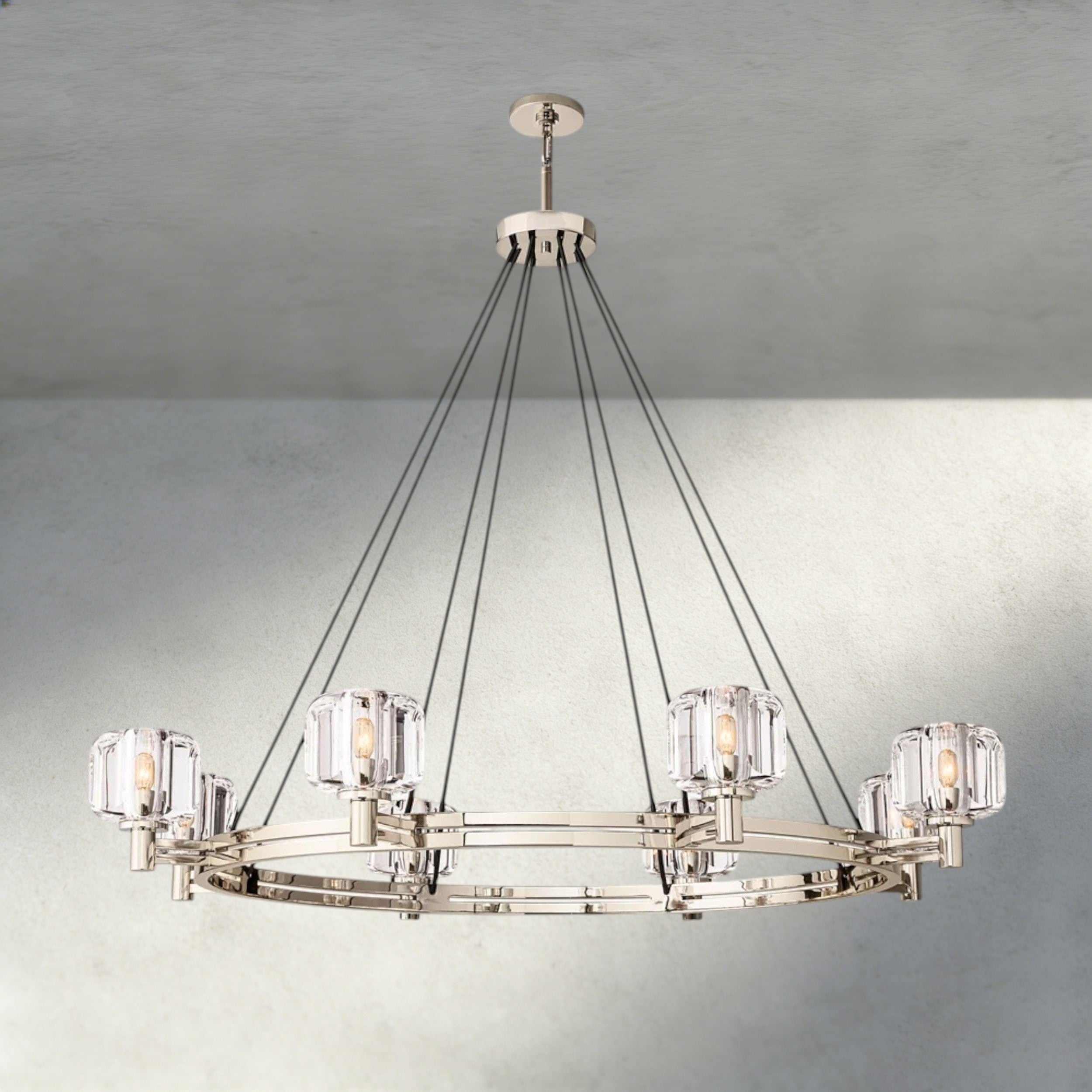 48" / Nickle Demaret Round Chandelier 36", 48", 60"