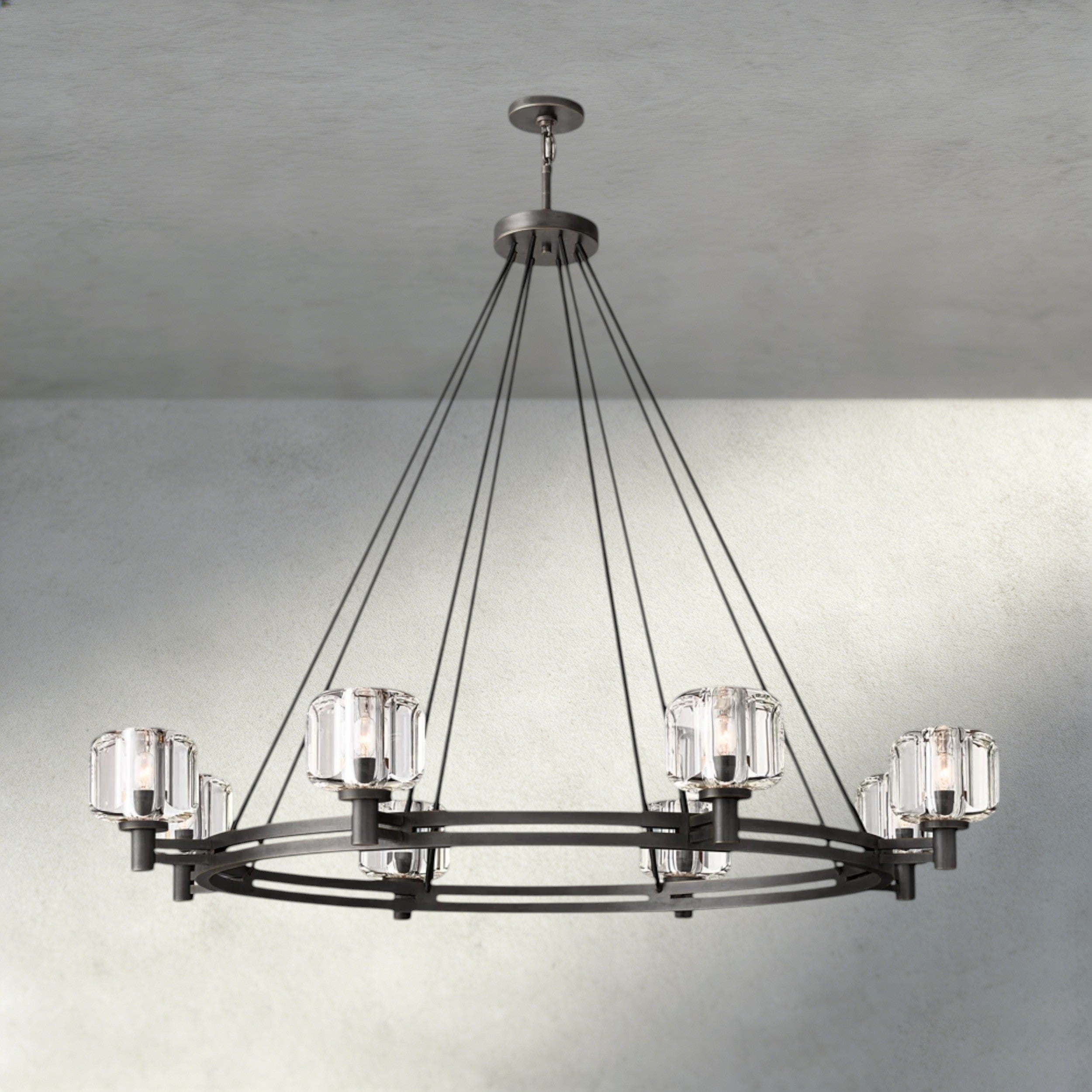 48" / Bronze Demaret Round Chandelier 36", 48", 60"
