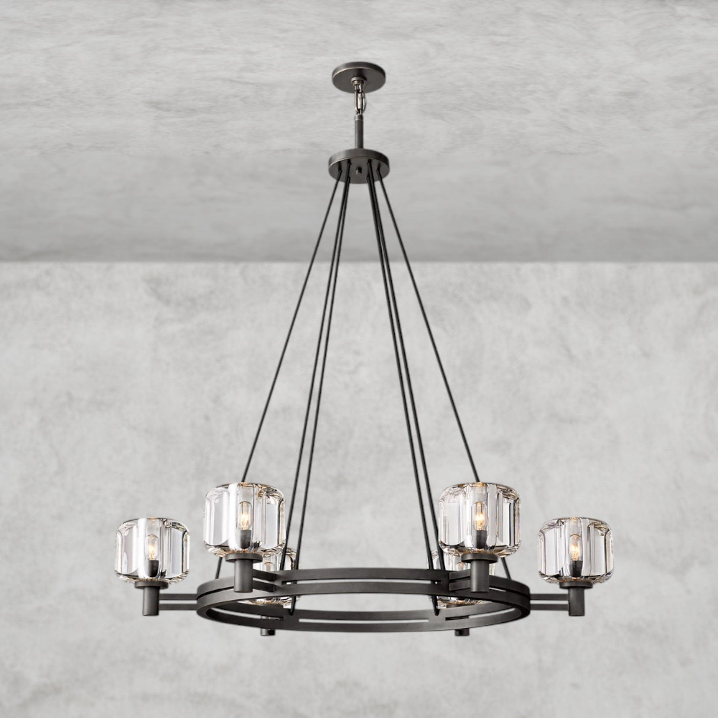 36" / Bronze Demaret Round Chandelier 36", 48", 60"